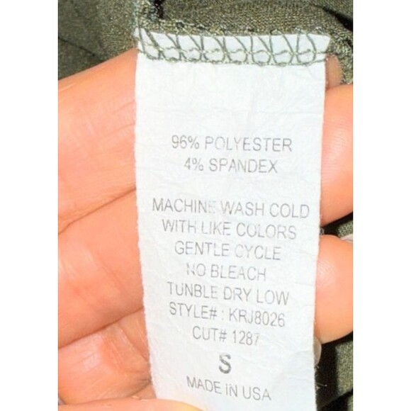 Jade by Jane Redwood Forest Pull On Shorts Skort Green Stretch Waist Comfort S - Picture 9 of 9